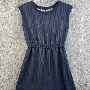 Vince Navy Textured Mini Dress Size Large